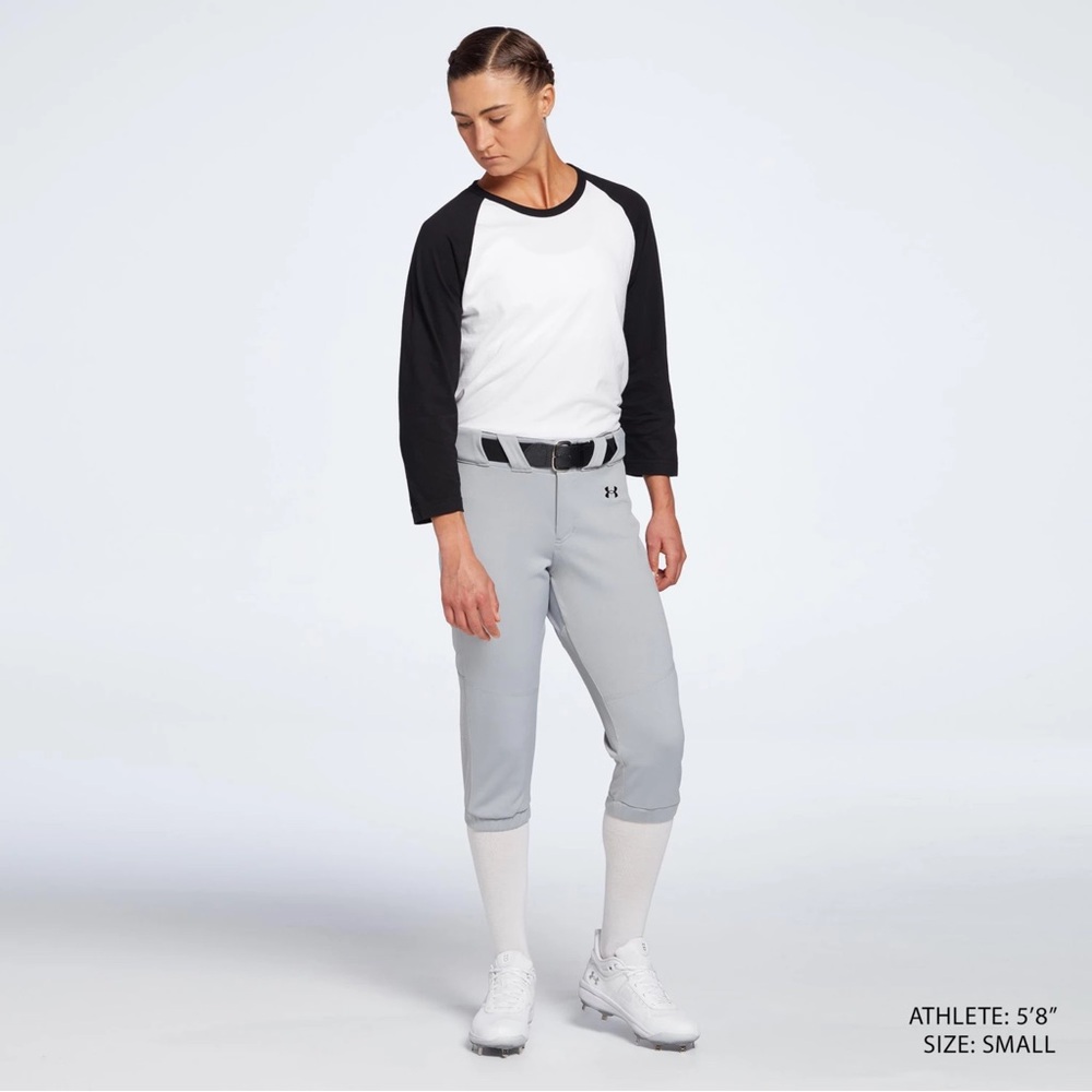 Under Armour Softball Pants in Light Gray